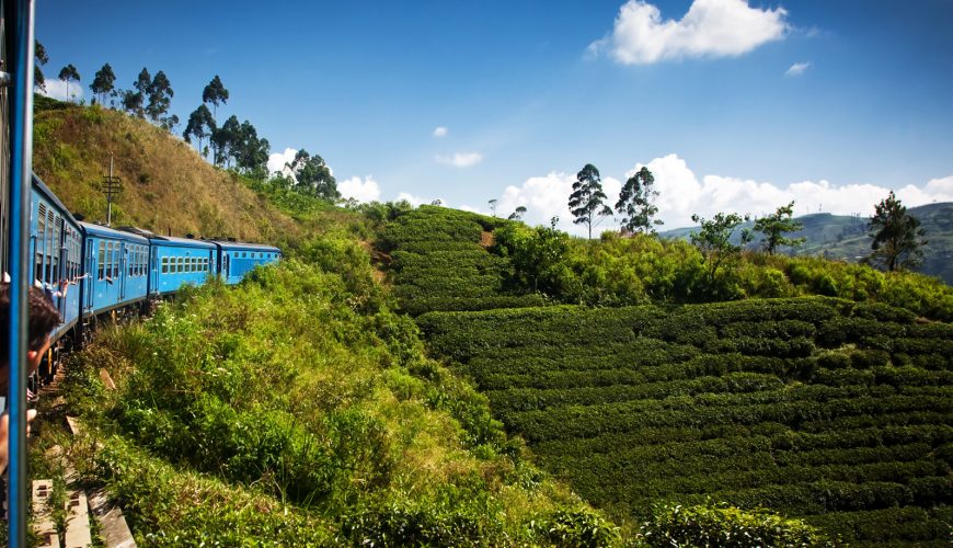 Zugfahrt in Sri Lanka