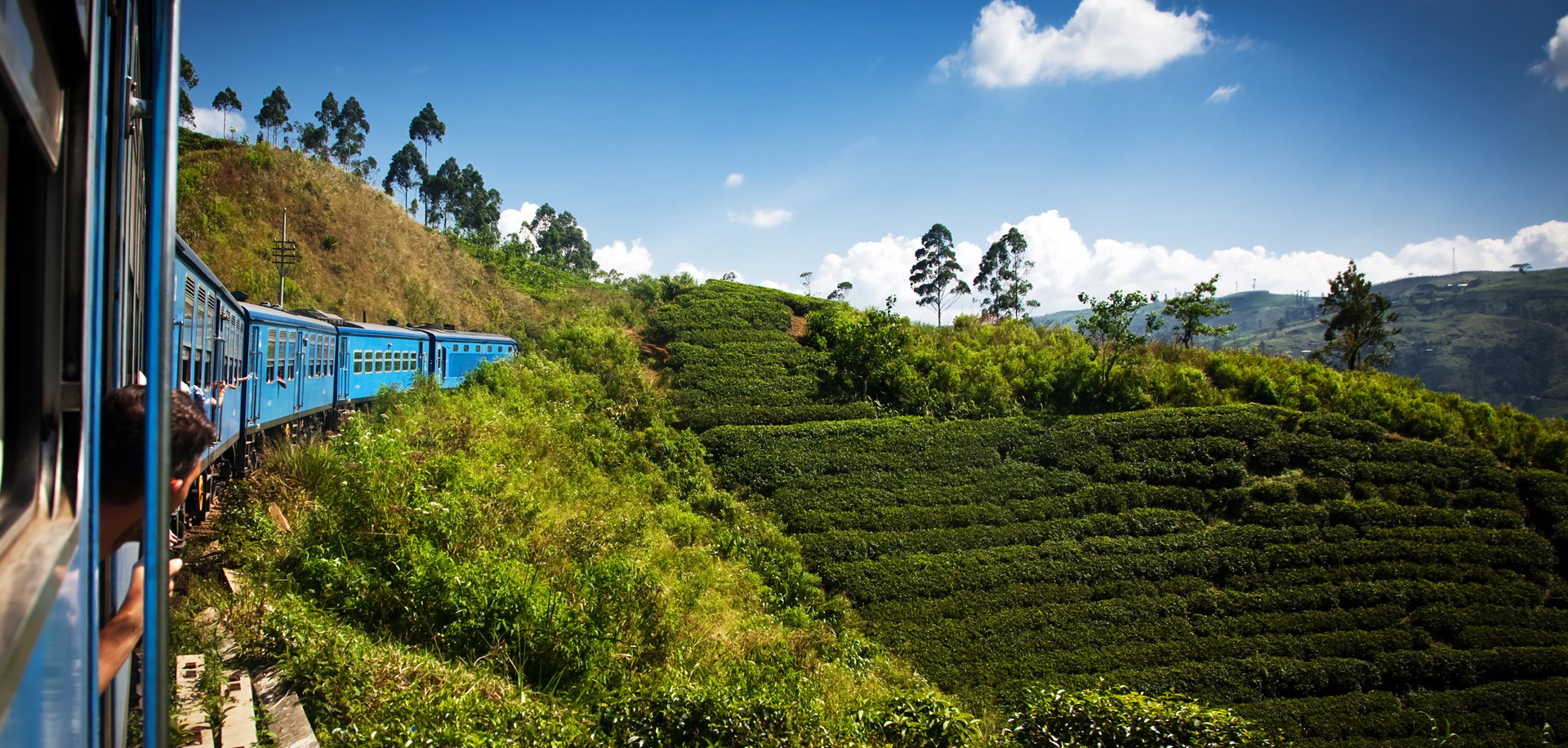 Zugfahrt in Sri Lanka