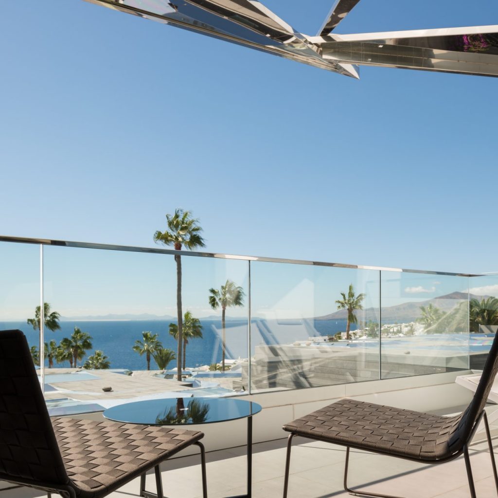 Balkon mit Aussicht im Boutiquehotel La Isla y el Mar