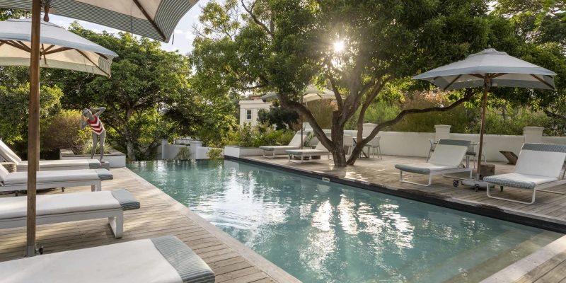 Sunset pool side ©The Old Rectory